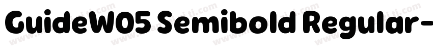 GuideW05 Semibold Regular字体转换